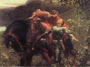 Sir Frank Dicksee Lady sans Merci oil painting
